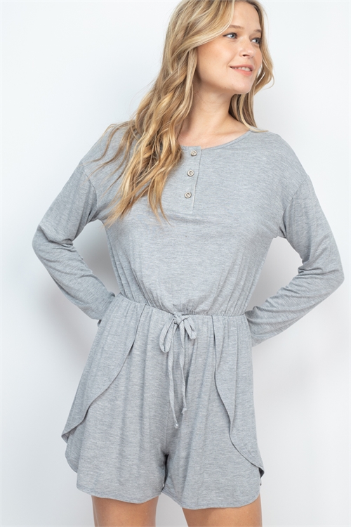 C6-A-3-R6504 GRAY ROMPER 2-2-2