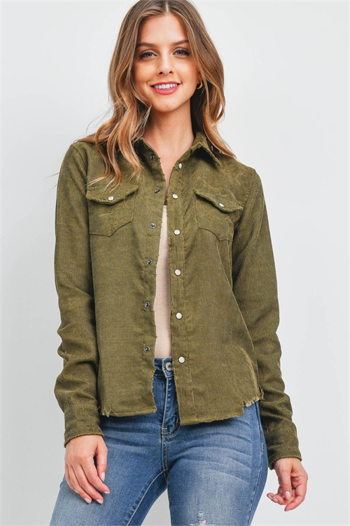 S10-5-3-T1187A DARK OLIVE TOP 3-2-1