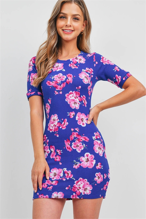 C42-A-1-D125068 ROYAL FLOWER PRINT DRESS 3-2