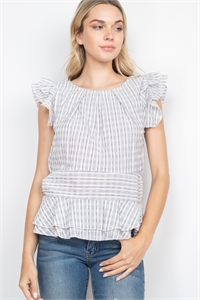 S15-3-2-T1038 BLUE STRIPES TOP 2-2-2