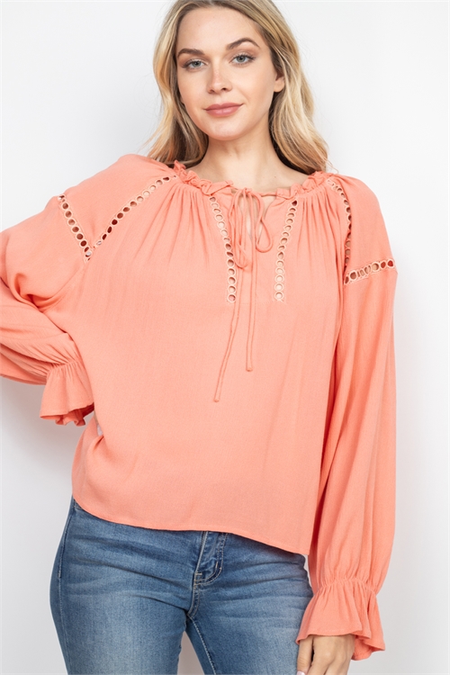 S11-19-3-T1041 CORAL TOP 1-3-2
