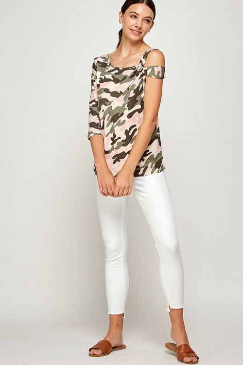 C52-A-2-WT2455-1 PINK CAMOUFLAGE TOP 2-2-2