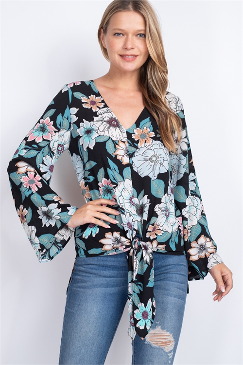 C10-A-1-T6127-1-BLACK FLORAL TOP 2-1