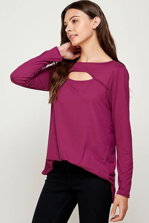 C52-A-3-WT2462 MAGENTA TOP 2-2-2