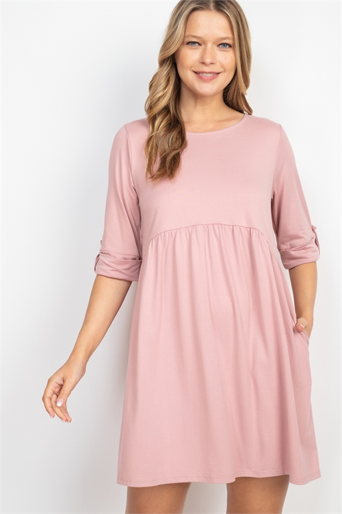 S14-2-4-D1307 DUSTY PINK DRESS 2-2-2