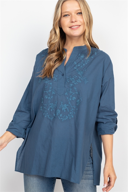 S14-6-2-T12198 NAVY TOP 2-2-2