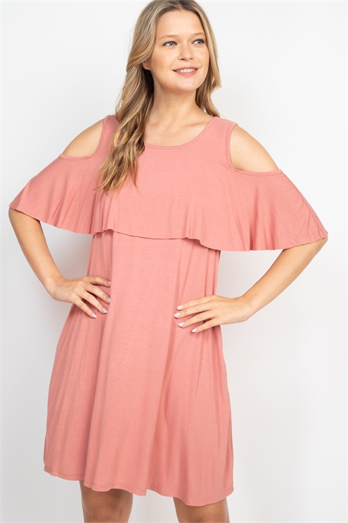 C56-A-3-D7132 DARK PEACH DRESS 2-2-2