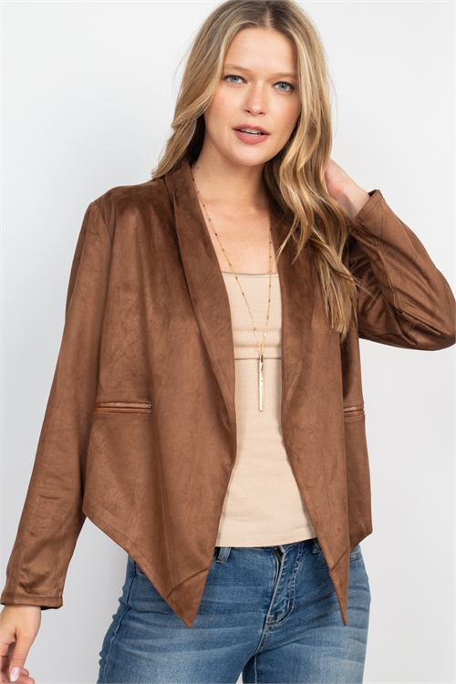 S9-5-2-J15017 BROWN JACKET 2-2-2