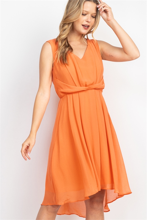 S9-3-3-D3375 ORANGE DRESS 1-2-2