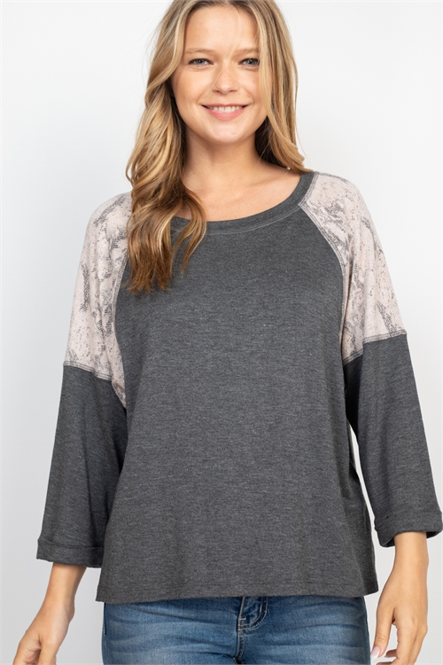 S15-3-4-T8888 GRAY TAUPE TOP 2-2-2