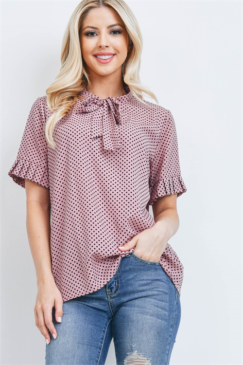 C8-A-1-T0541 MAUVE WITH DOTS TOP 1-2-4