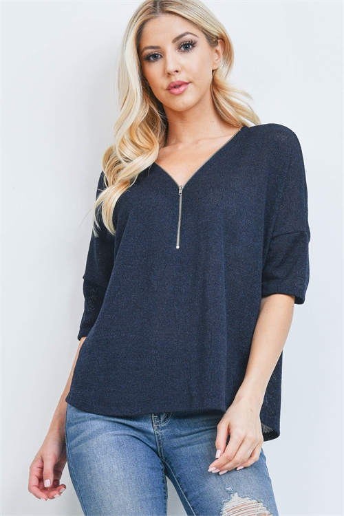 C24-B-3-T10193 NAVY TOP 2-2-2