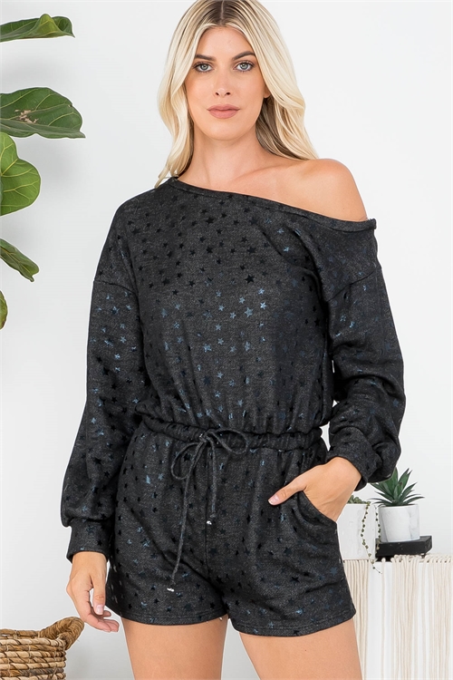 C58-A-1-R3725-7 BLACK STAR ROMPER 2-2