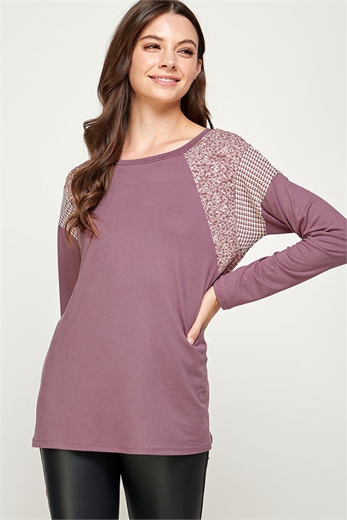 C40-A-2-WT2466 MAUVE TOP 2-2-2