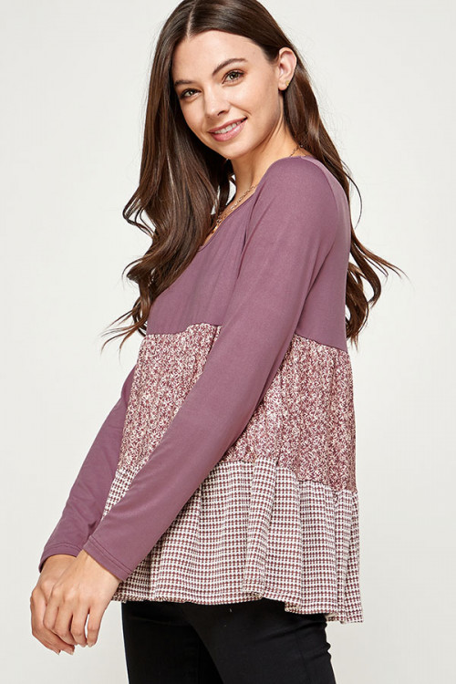 C12-A-1-WT2460C-1 MAUVE TOP 2-2-2