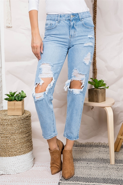 S5-1-2-J2922 LIGHT BLUE JEANS 1-1-2-2-2-2-1-1