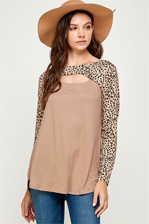 C12-A-1-WT2462C MOCHA LEOPARD TOP 2-2-2