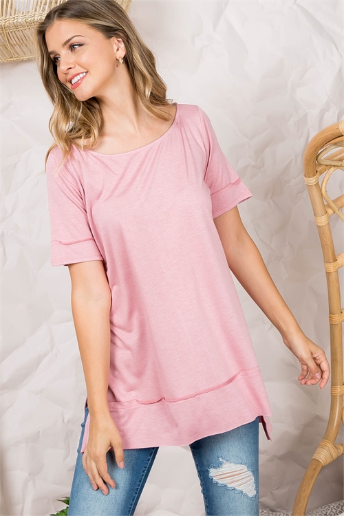 C32-A-1-T1146 DUSTY ROSE TOP 2-2-2