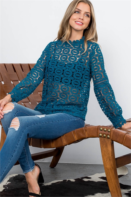 S10-3-2-T22240 TEAL TOP 2-2-2