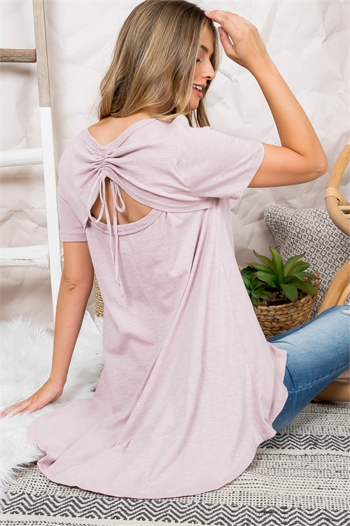 C74-A-2-T1042X DUSTY ROSE PLUS SIZE TOP 2-2-2