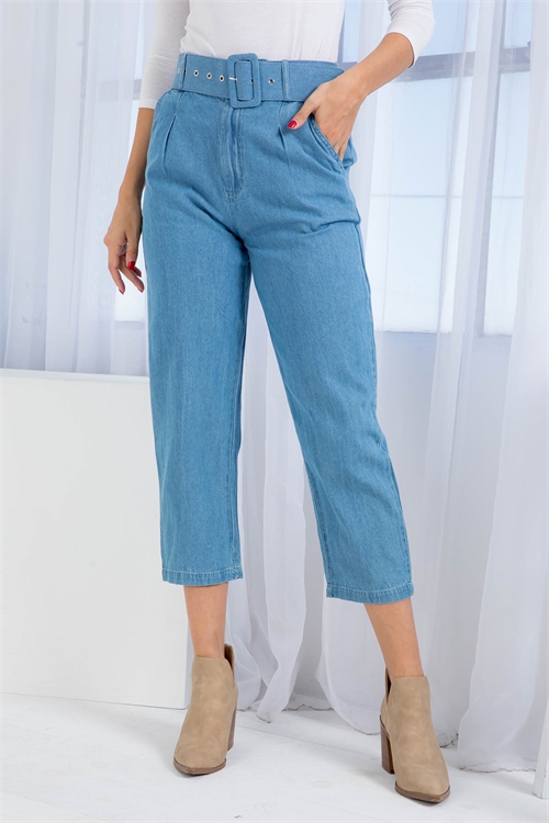 S10-9-2-P05263 LIGHT DENIM PANTS 3-2-1