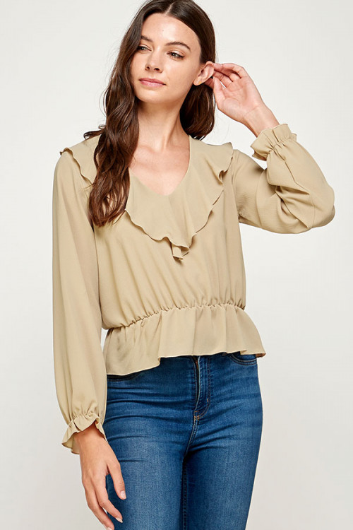 C68-B-1-WT2487 TAUPE TOP 2-2-2