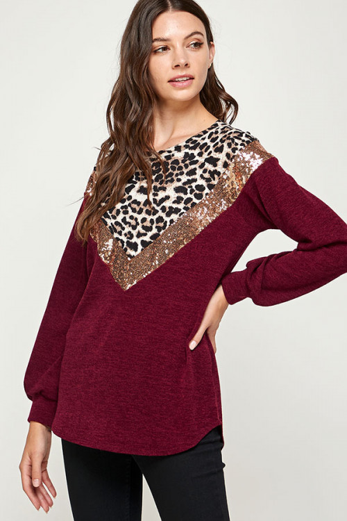 C80-A-1-WT2385 BURGUNDY TOP 2-2-2