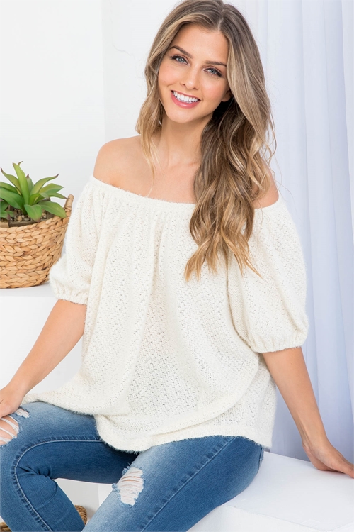 S14-5-4-T21787 OFF WHITE TOP 1-2-2