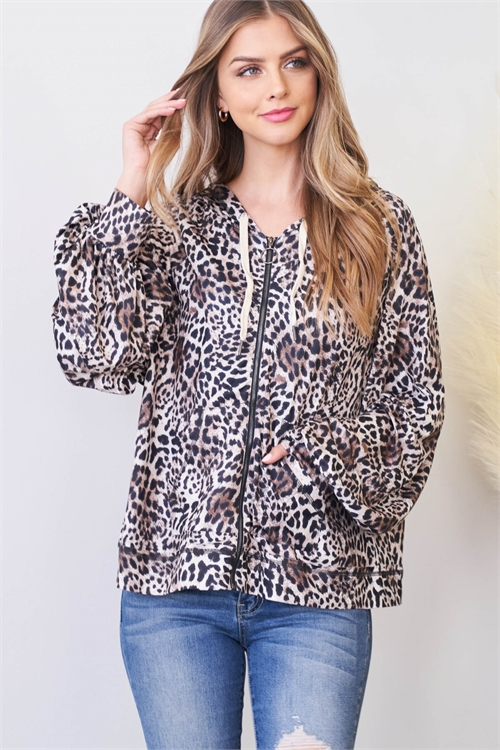 S14-10-4-J00645 LEOPARD BLACK JACKET 1-2-2