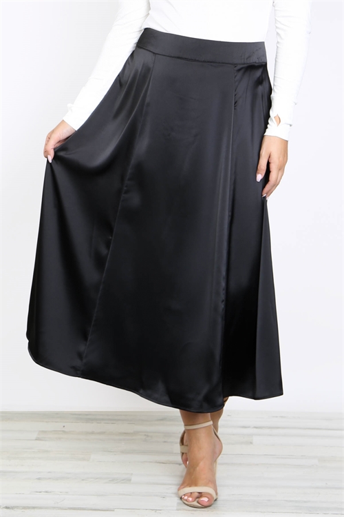 S13-11-1-S60598X BLACK PLUS SIZE SKIRT 3-2-1