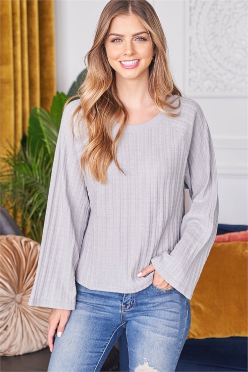 S15-10-3-T24954 GRAY TOP 2-2-2