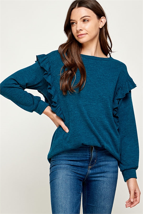 C26-A-1-WT2493 TEAL TOP 2-2-2