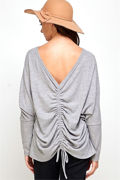 C36-A-1-WT2495-1 HEATHER GRAY TOP 2-2-2