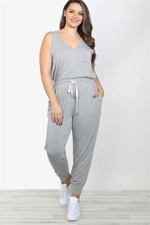 S10-18-4-J5923X HEATHER GRAY JUMPSUIT 3-2-1