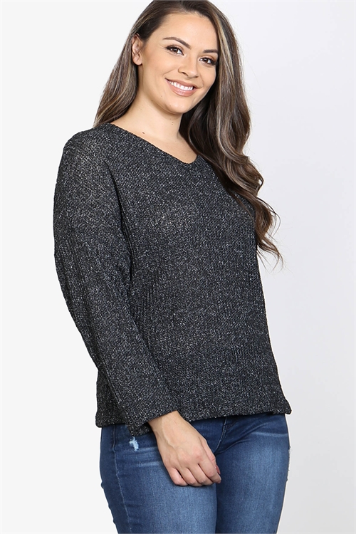 C88-A-3-T8849X CHARCOAL PLUS SIZE TOP 3-2-1