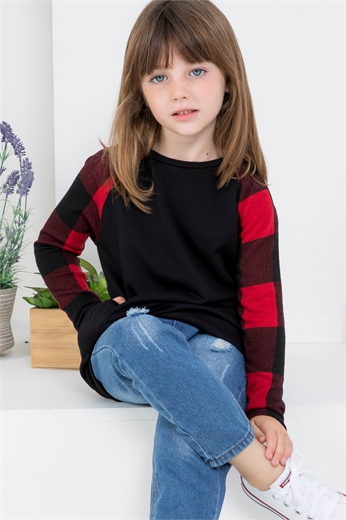 S7-7-1-T22114 BLACK KIDS TOP 1-2-2-2-1