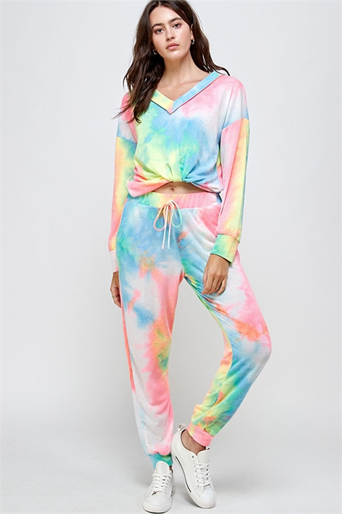 S9-12-1-WTP2358 NEON MULTI TOP & PANTS SET 1-1-1