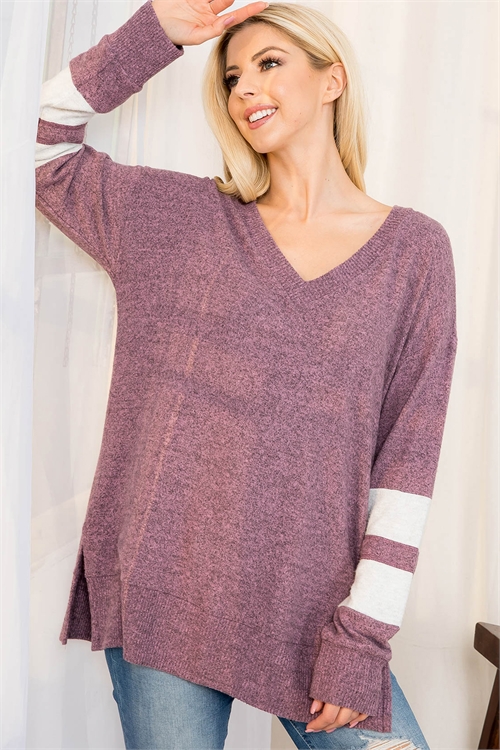 C62-A-3-T655 MAUVE TOP 2-2-2