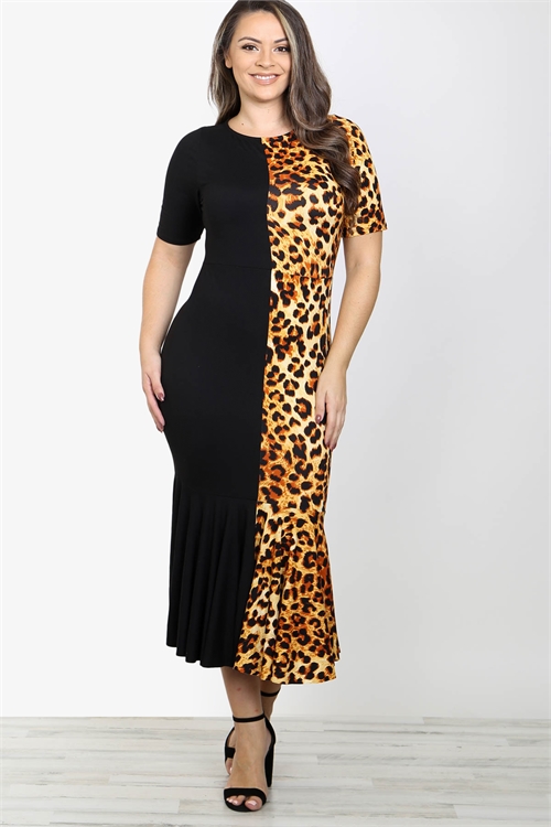 S7-1-2-D73494X BLACK LEOPARD PRINT DRESS 2-2-2