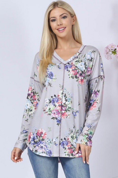 C24-A-1-T1146 GRAY WITH FLOWER TOP 1-2-2-1