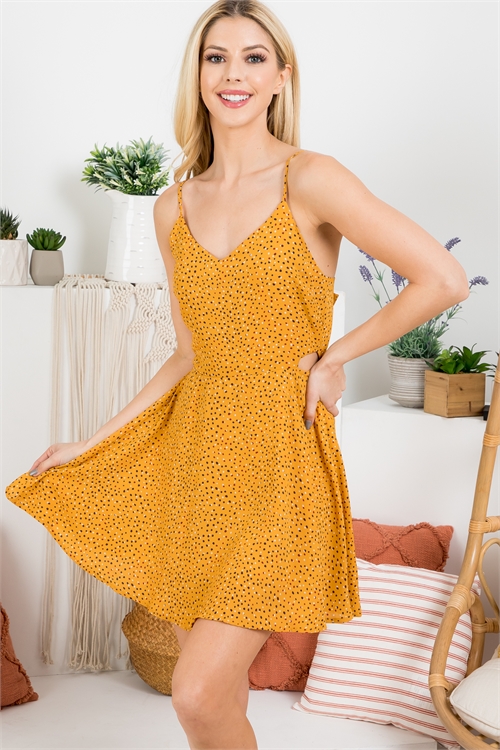 C54-A-1-D5866 MUSTARD PRINT DRESS 3-2-1