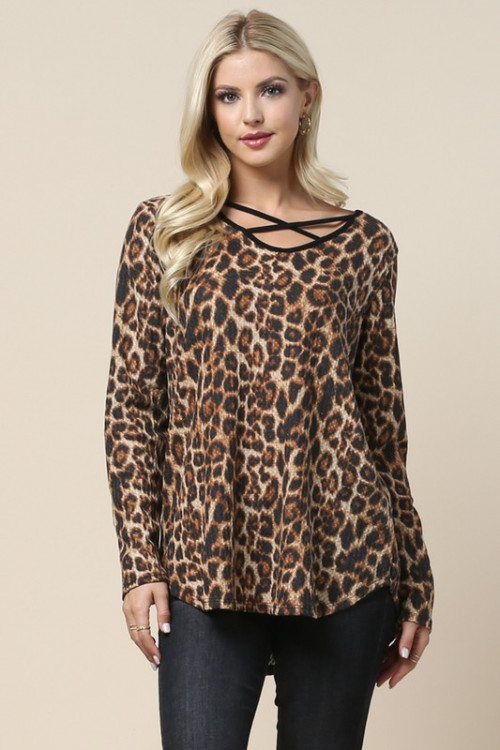 C12-A-1-AV-1160 ANIMAL PRINT TOP 1-2-2-1