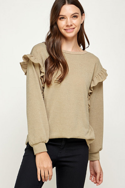 C26-A-2-WT2493 TAUPE TOP 2-2-2