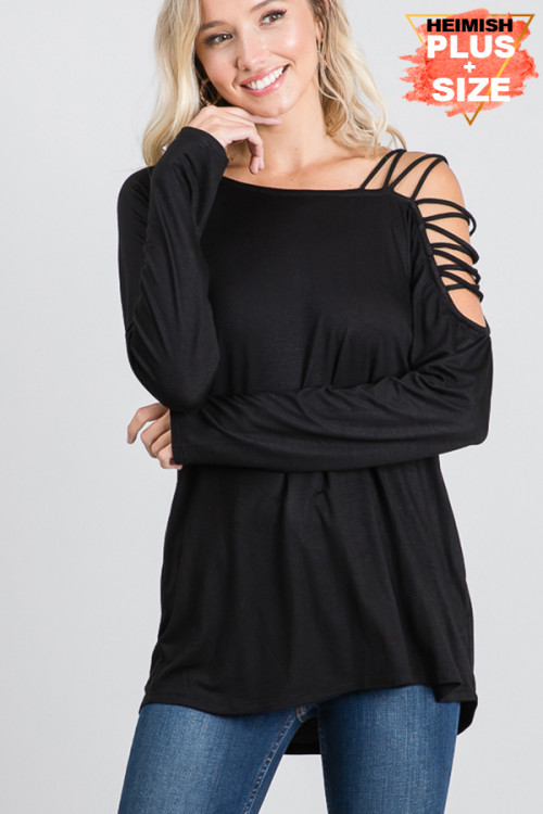 S13-3-3-ST1828X BLACK PLUS SIZE TOP 2-2-2