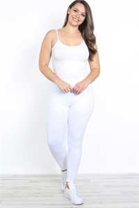 S6-7-4-L1031X WHITE PLUS SIZE LEGGINGS YOGA PANTS 2-2-2