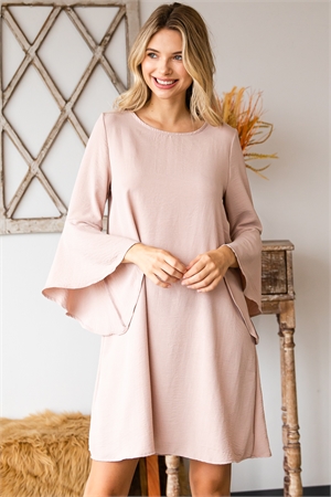 S7-10-4-AD5378-MAUVE BELL SLEEVE ROUND NECK SHIFT DRESS 2-2-2
