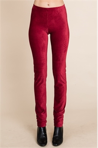 S10-1-3-BD1045-BURGUNDY CORDUROY LEGGINGS 1-2-2-1