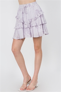 S14-3-1-S30576-LILAC ELASTIC WAIST LAYERED RUFFLE SKIRT 1-2-2-1