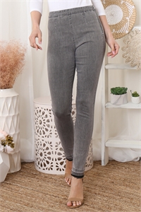 S9-6-1-P11823-WASHED BLACK HIGH WAIST DENIM PANTS 3-2-1 (NOW $6.75 ONLY!)