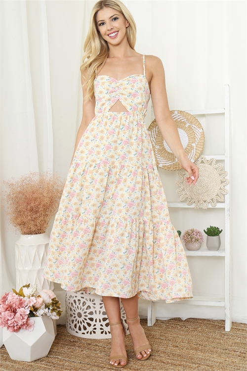 S11-19-1-D0158-SUNFLOWER FLORAL MAXI DRESS 3-2-1